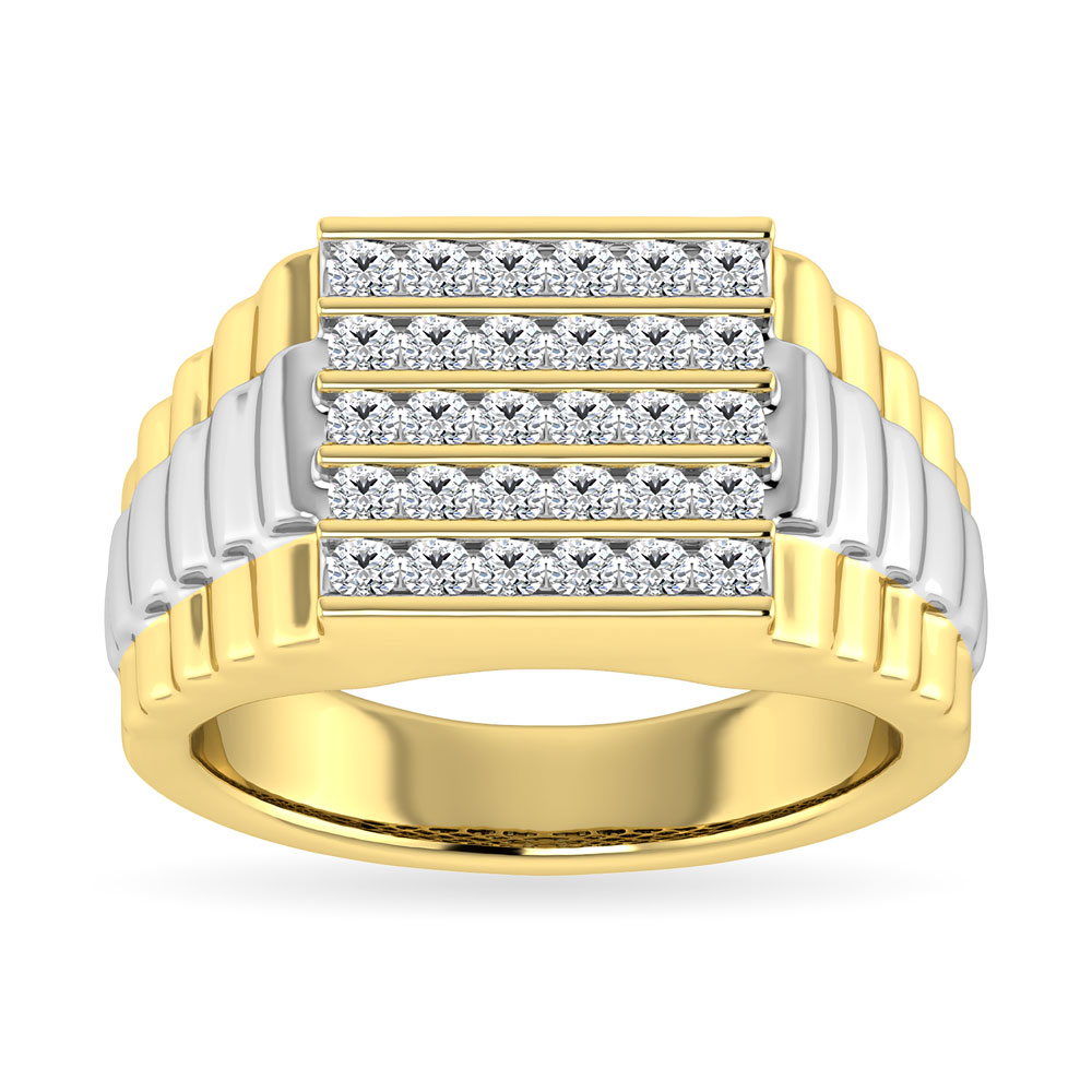 14k yellow gold Rolex inspired ring 4.33cts – Vladdys Diamonds