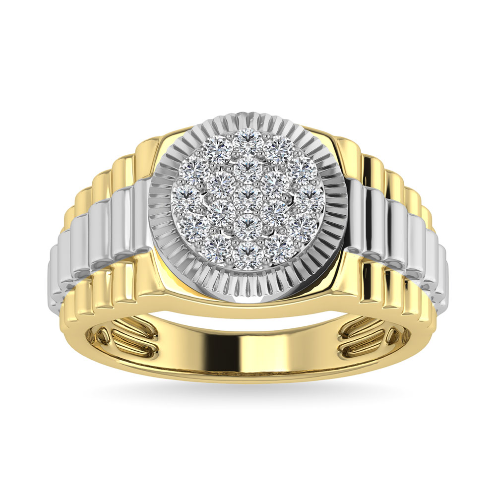 maak je geïrriteerd Blij pensioen Diamond 1/2.Tw. Mens Rolex Ring in 10K Two Tone Gold - Unclaimed Diamonds