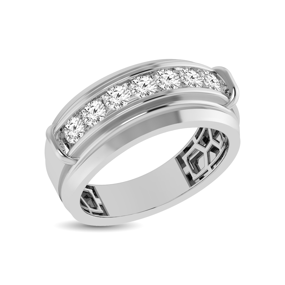 2 Carat Channel-Set Diamond Eternity Wedding Band Mens Ring