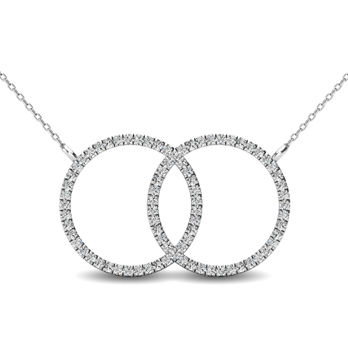 Friendship necklace, best friend gift, dainty interlocking circle neck –  Little Happies Co