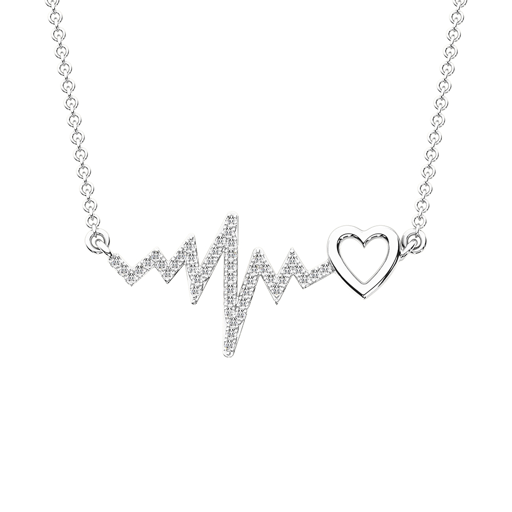 Heartbeat Diamond Necklace, 14K Yellow Gold | Diamond Stores Long Island –  Fortunoff Fine Jewelry