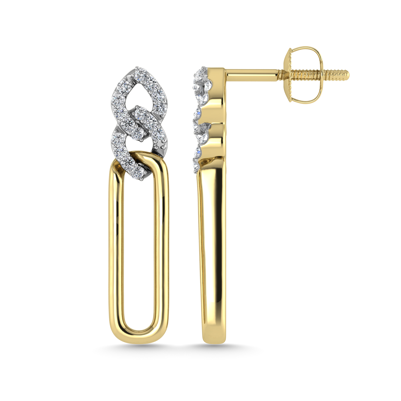 CaratLane 18k Yellow Gold and Diamond Cluster Hoop Earrings : Amazon.in:  Fashion