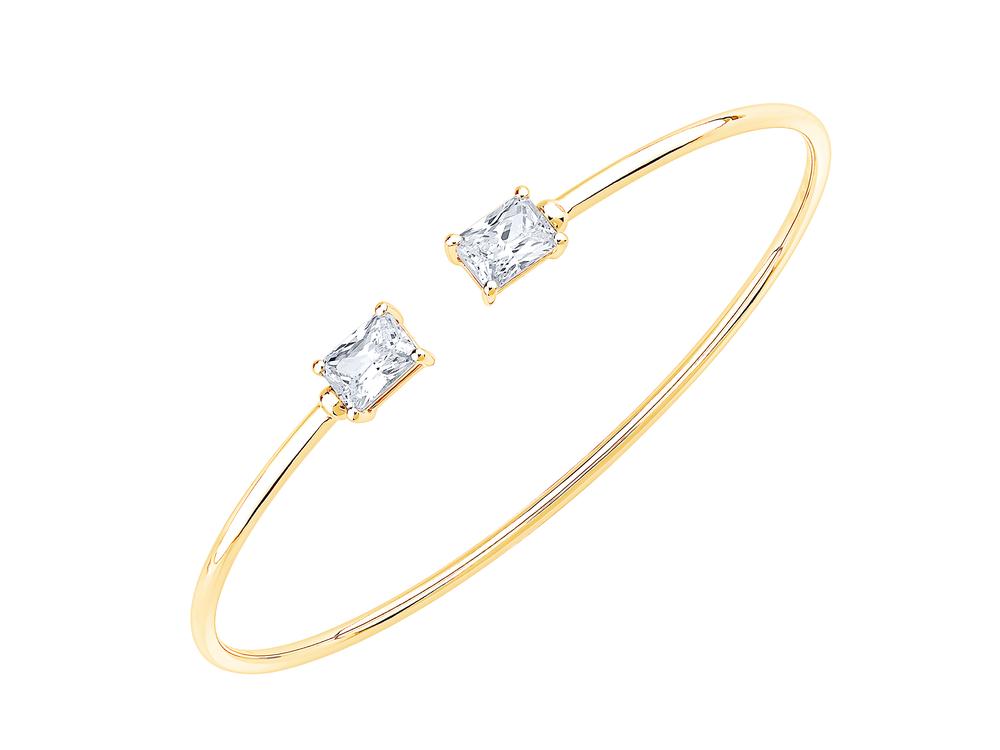 2.00 CTTW 14KT Yellow Gold Flexi Bangle - Lab Grown Diamonds