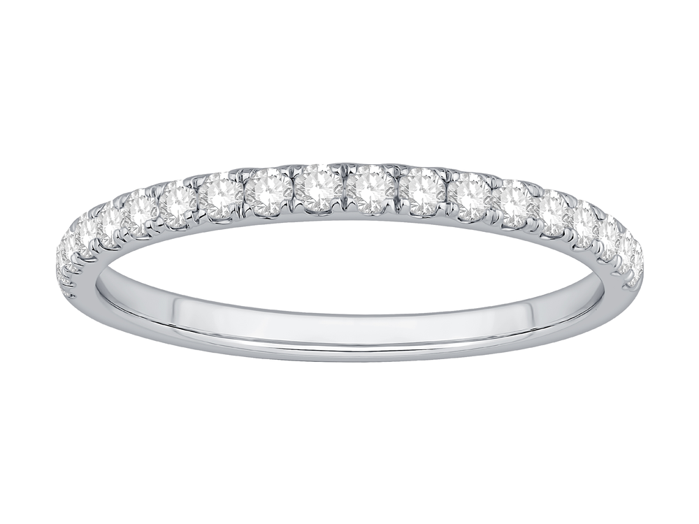 1/3CTTW 14KT WG WEDDING BAND - LAB GROWN DIAMONDS