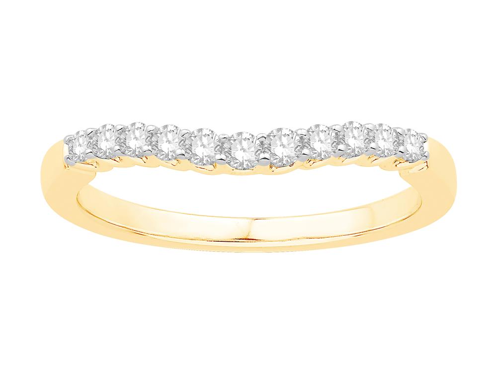 1/4cttw.14KT YG ANNIVERSARY BAND