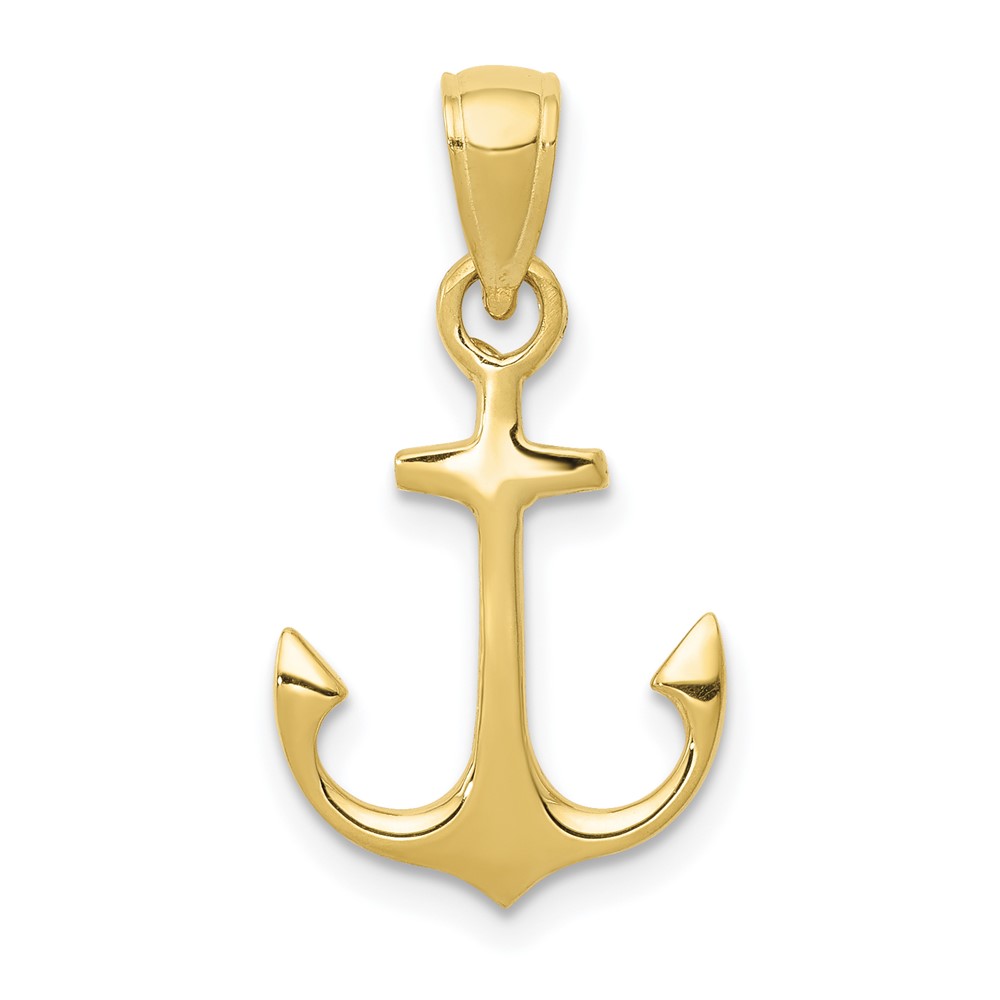 10k Anchor Pendant - Unclaimed Diamonds