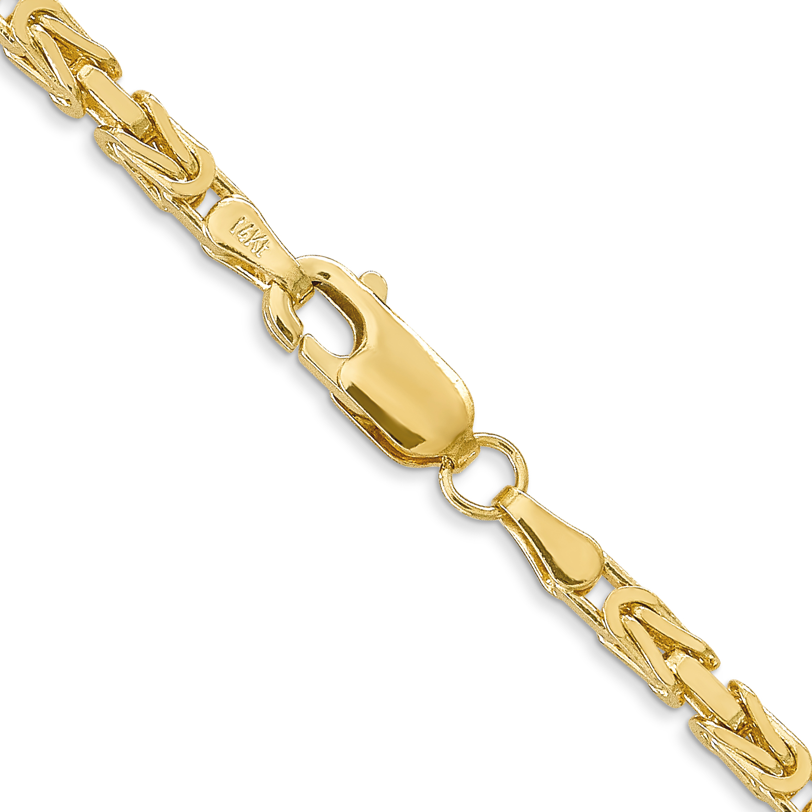 14k 2.5mm Byzantine Chain - Unclaimed Diamonds