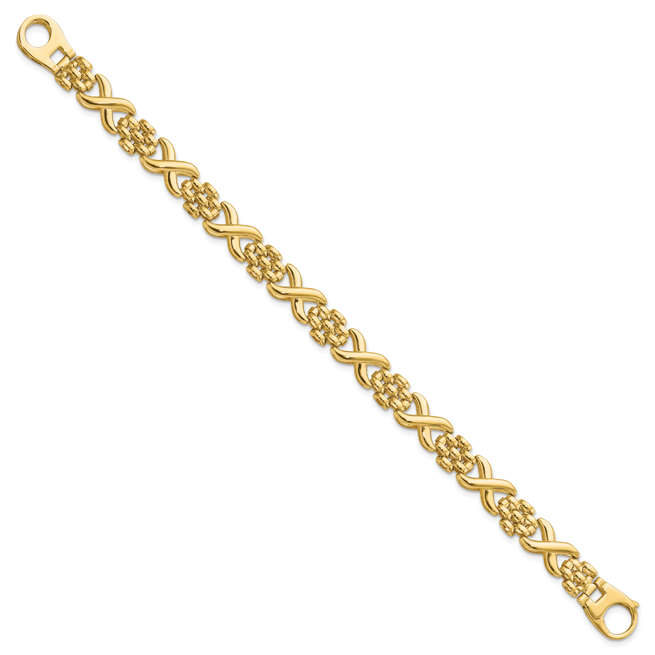 X and o sales gold bracelet