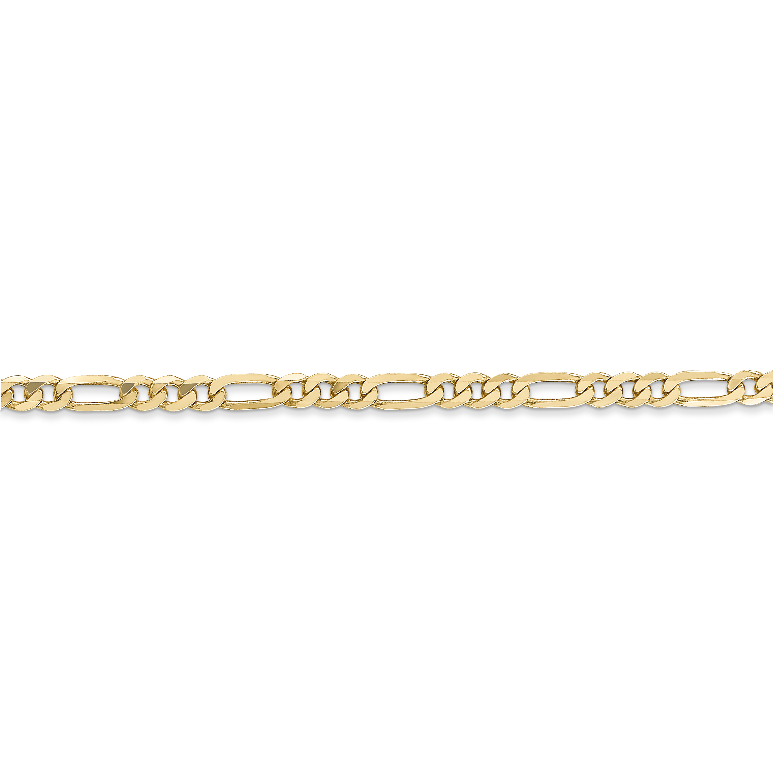 14k 3mm Flat Figaro Chain - Unclaimed Diamonds