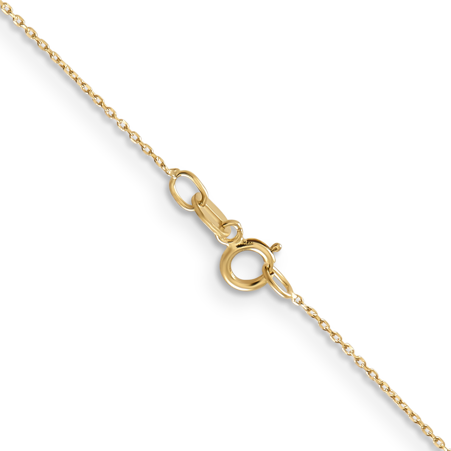 14k outlet .6mm D/C Round Open Link Cable Chain