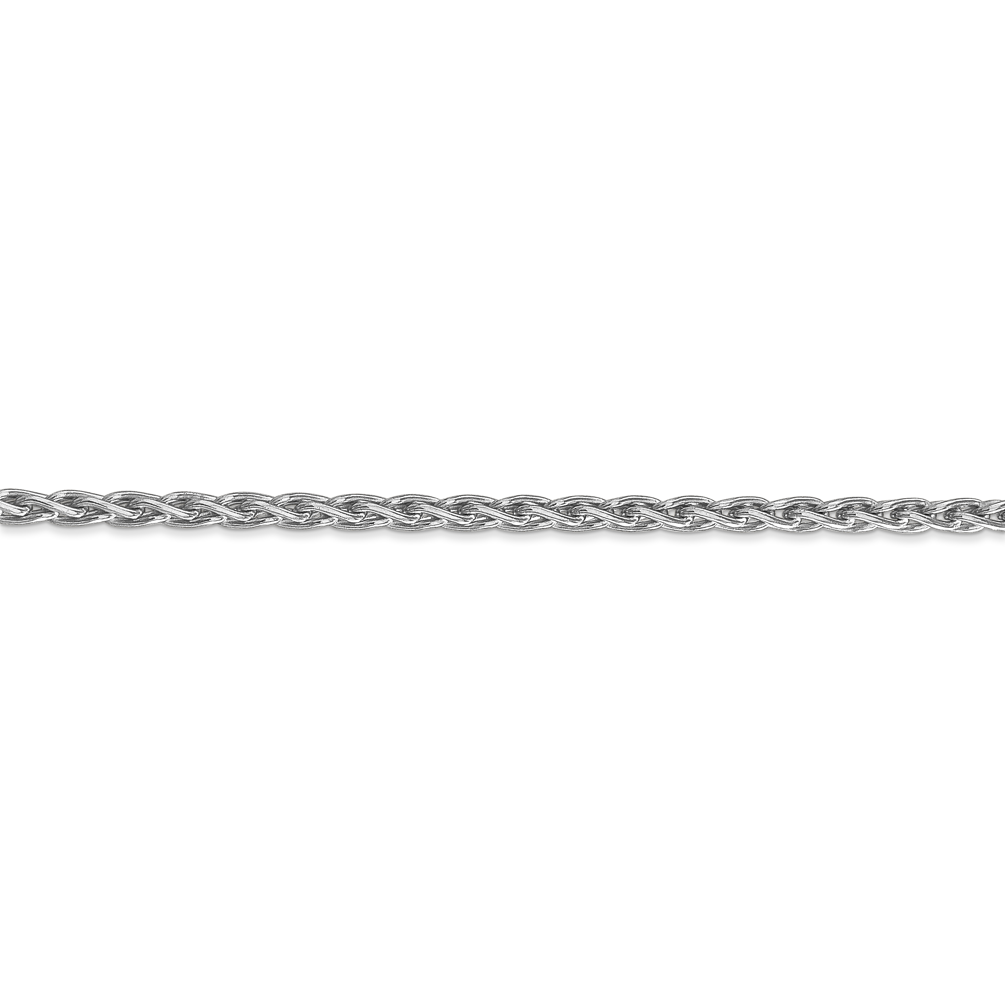 14k WG 3mm Parisian Wheat Chain - Unclaimed Diamonds