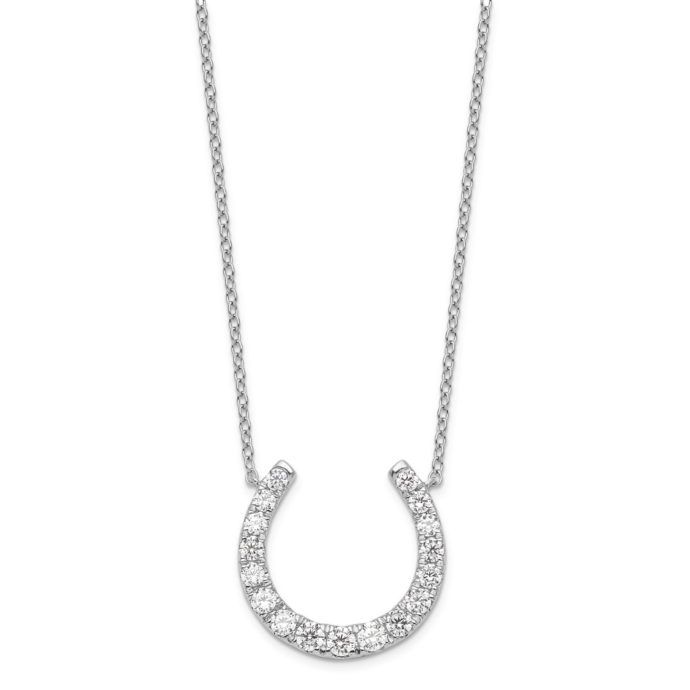 10KW VS/SI FGH Lab Grown 1/2ct. Horseshoe Necklace