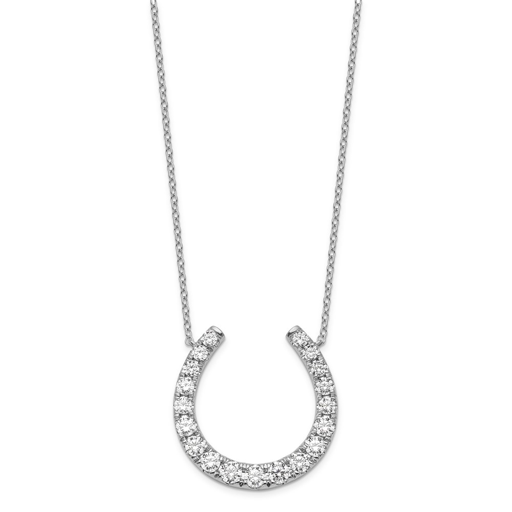 10KW VS/SI FGH Lab Grown 1ct. Horseshoe Necklace