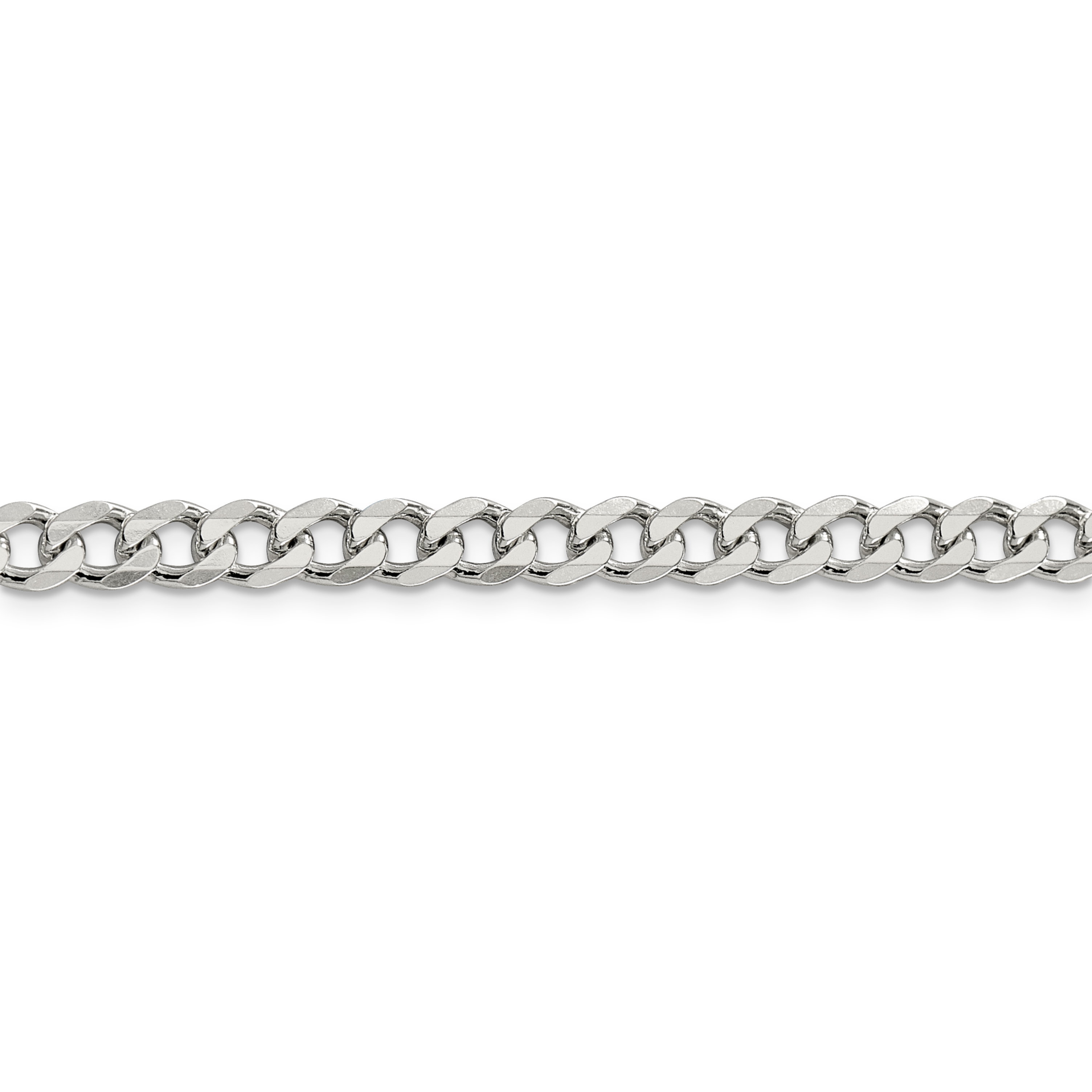 Sterling Silver 6mm Curb Chain - Unclaimed Diamonds