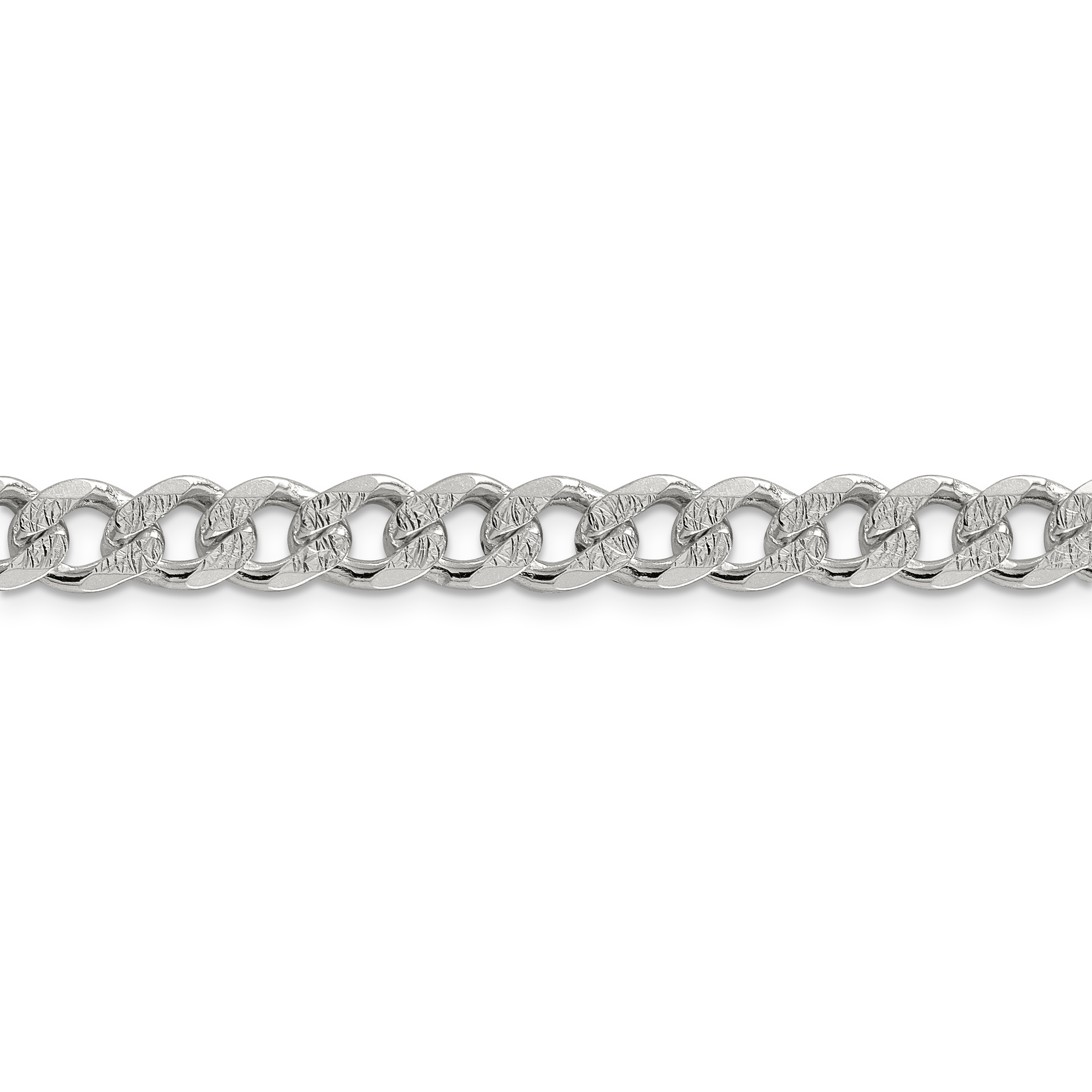 Men's 7.5mm Black Curb Chain Necklace