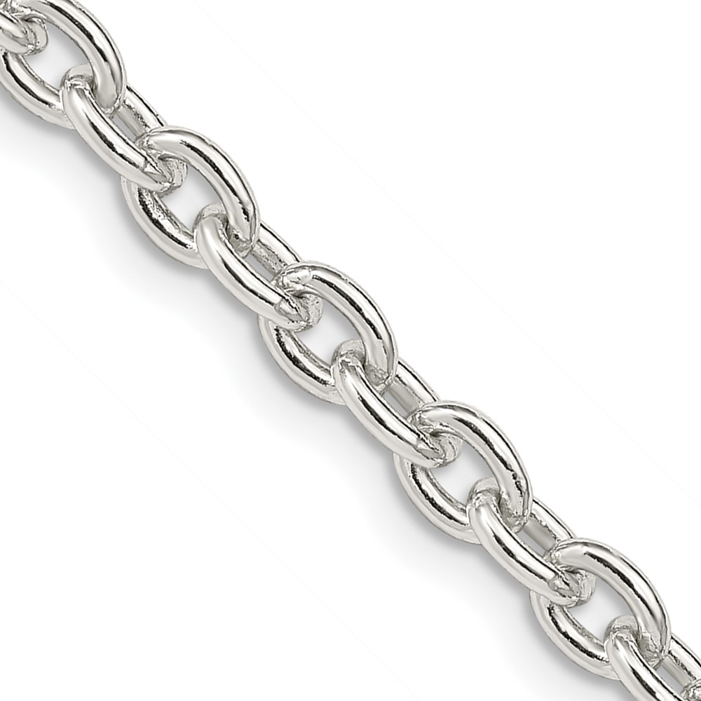 Sterling Silver 4.5mm Cable Chain - Unclaimed Diamonds