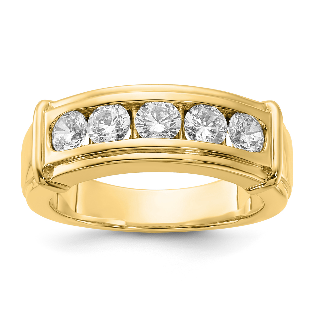 10k Lab Grown Diamond Ring Rd 5-.3ct Dia:LG