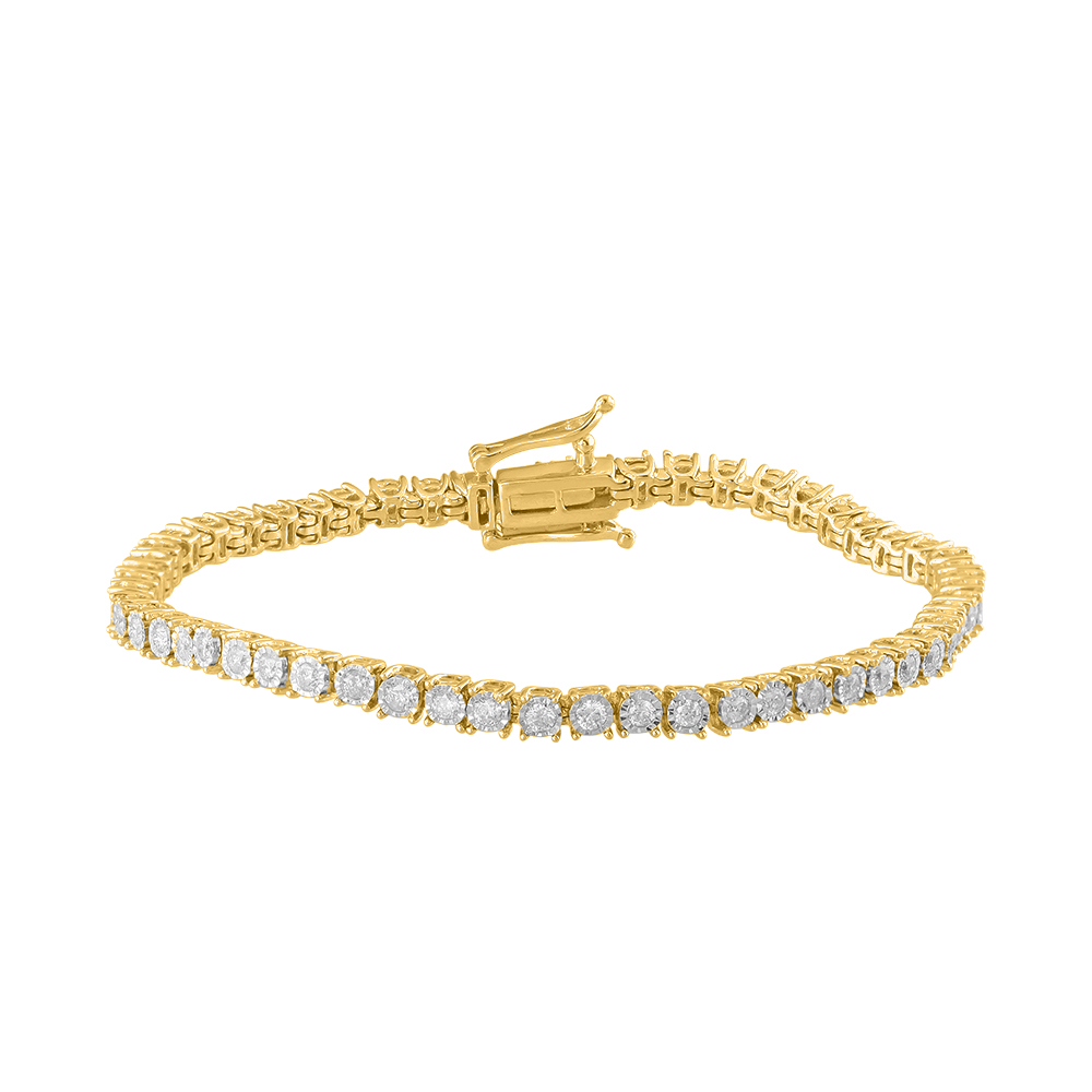 2 Carat Diamond Tennis Bracelet in 10K Yellow Gold