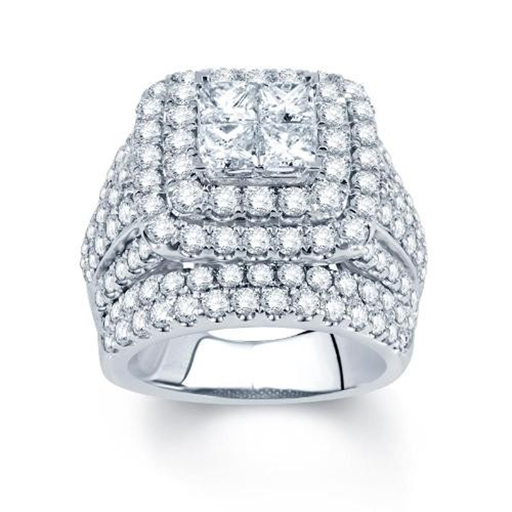 14K 5.06 CT Diamond BRIDAL RING - Unclaimed Diamonds