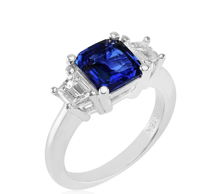 View AIGS Certified UNHEATED Sapphire Ring
