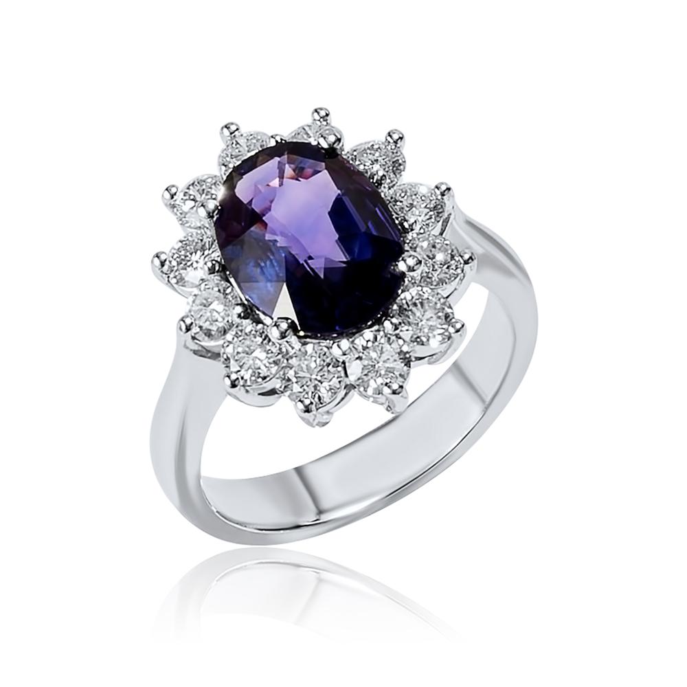 View CDC Certified Purple Sapphire Ring
