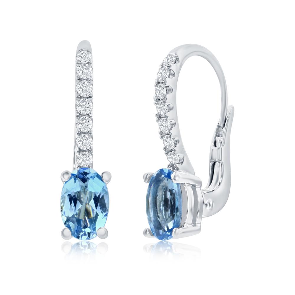 View Aquamarine Drop Earrings