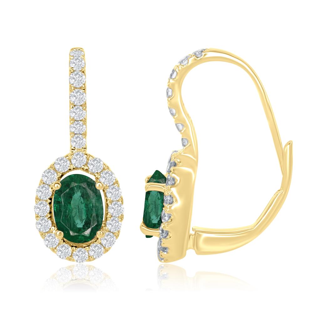 View Emerald Drop Earrings