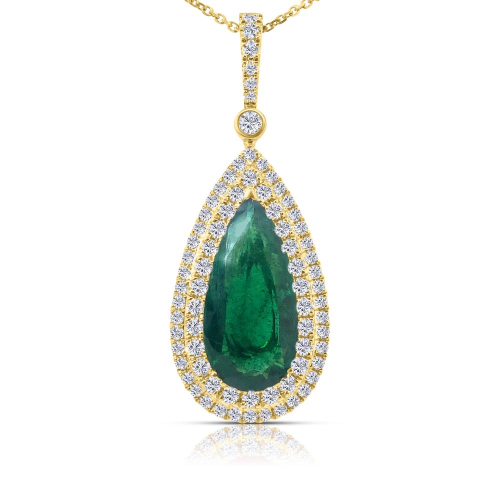 View CDC Certified Zambian Emerald Pendant