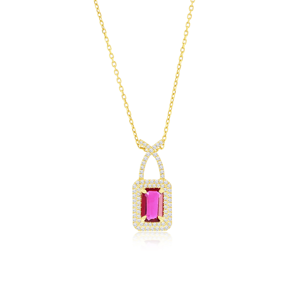 View GIA-certified NATURAL Ruby Pendant