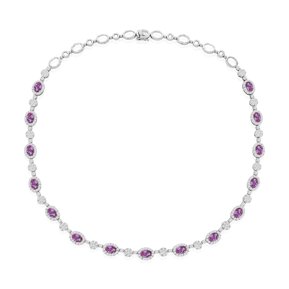 View Pink Sapphire Necklace