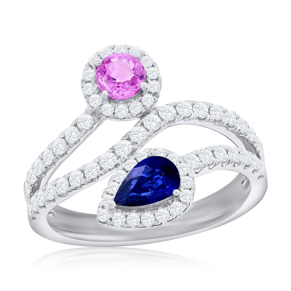View Blue and Pink Sapphire To et Moi