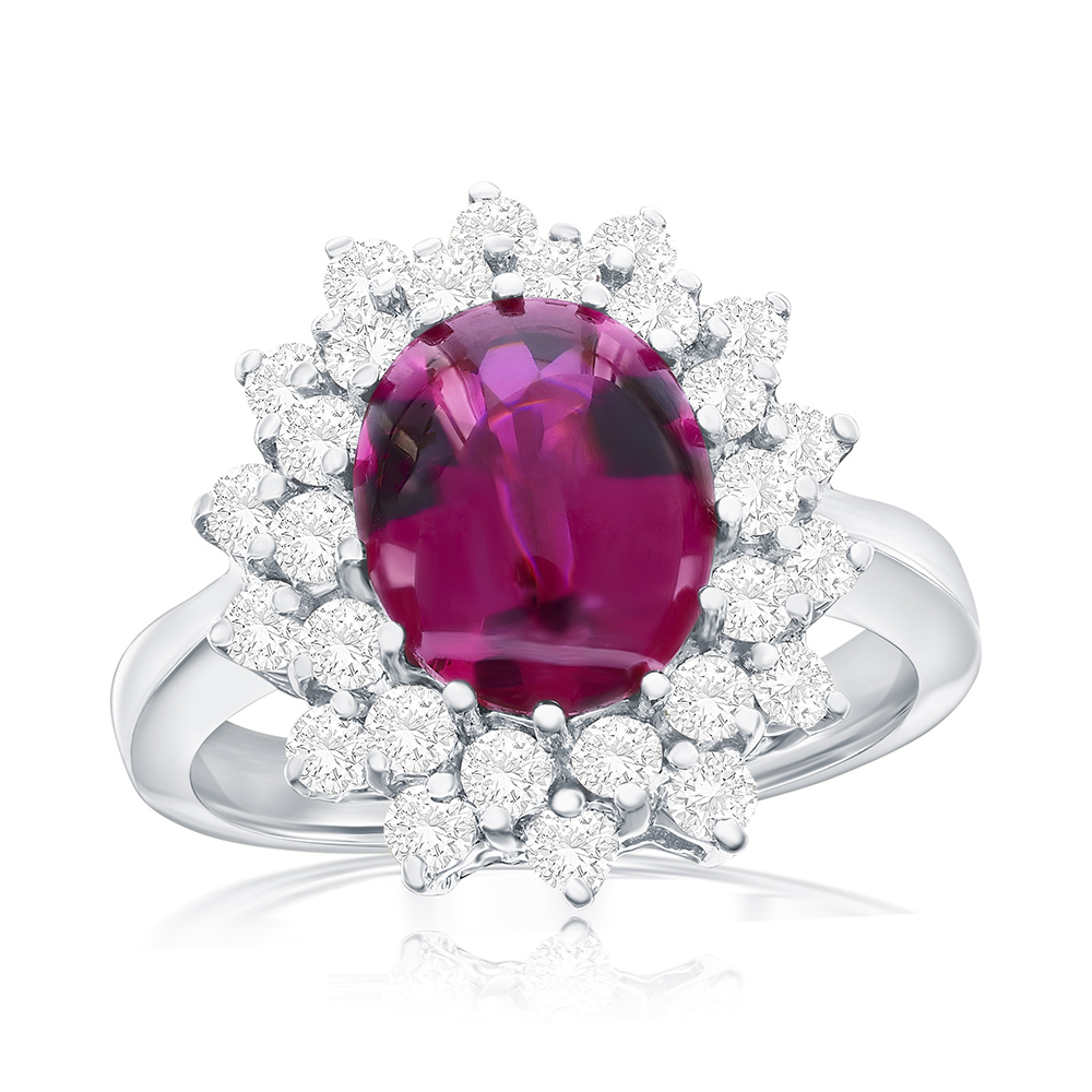 View Cabochon Rubellite Ring