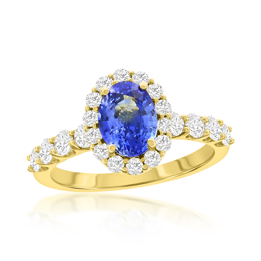 View Sapphire Engagement Ring