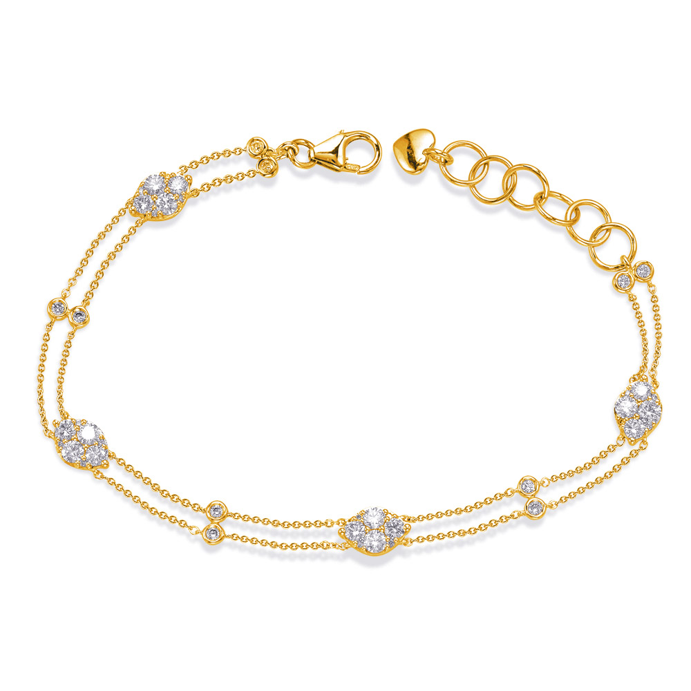 Yellow Gold Diamond Bracelet - Unclaimed Diamonds