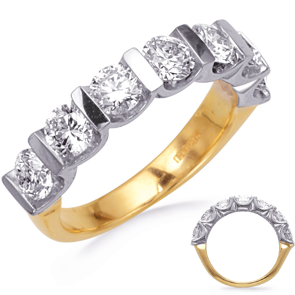 Bar Set Seven Stone Diamond Band - Unclaimed Diamonds