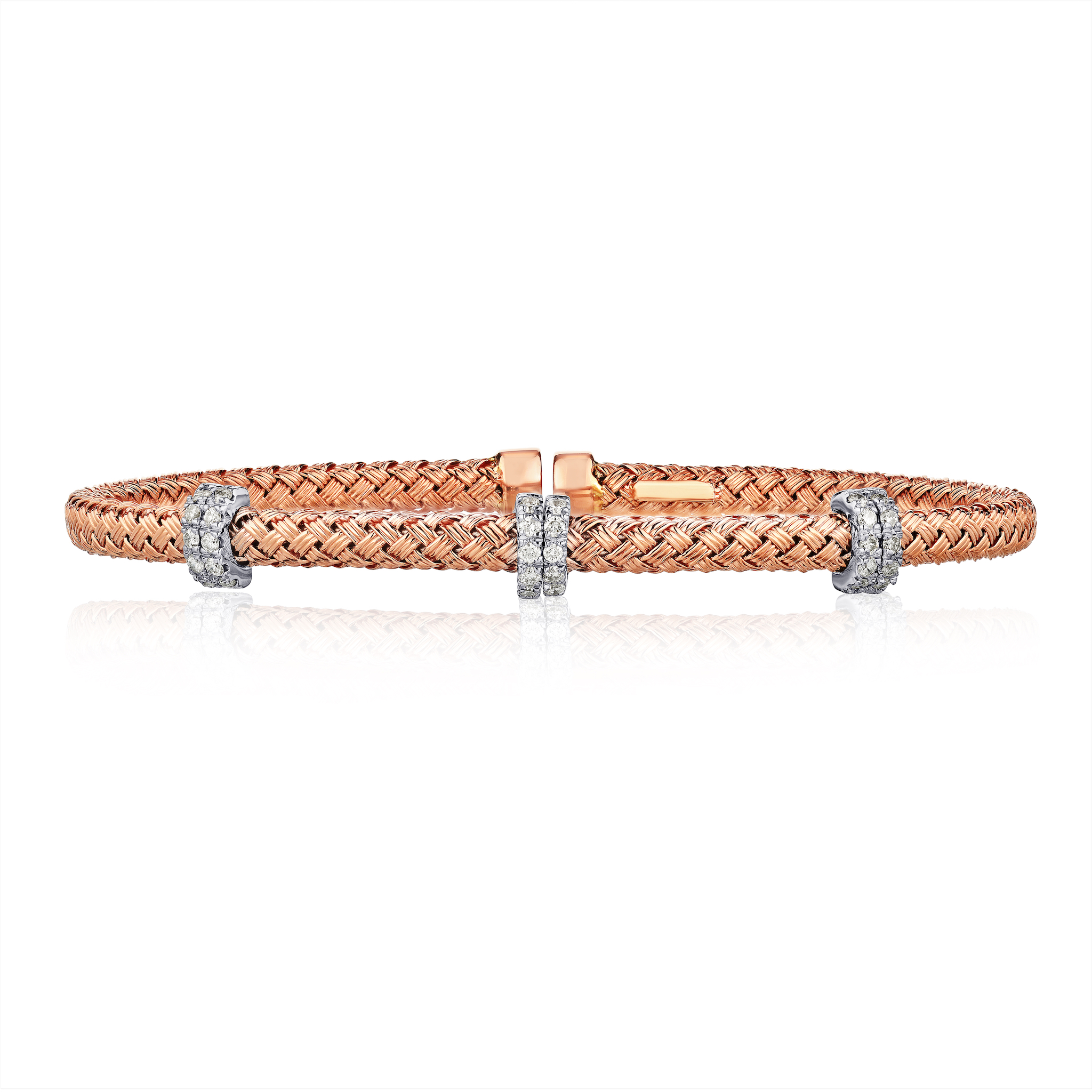 Rope Design 30 Stone Bangle