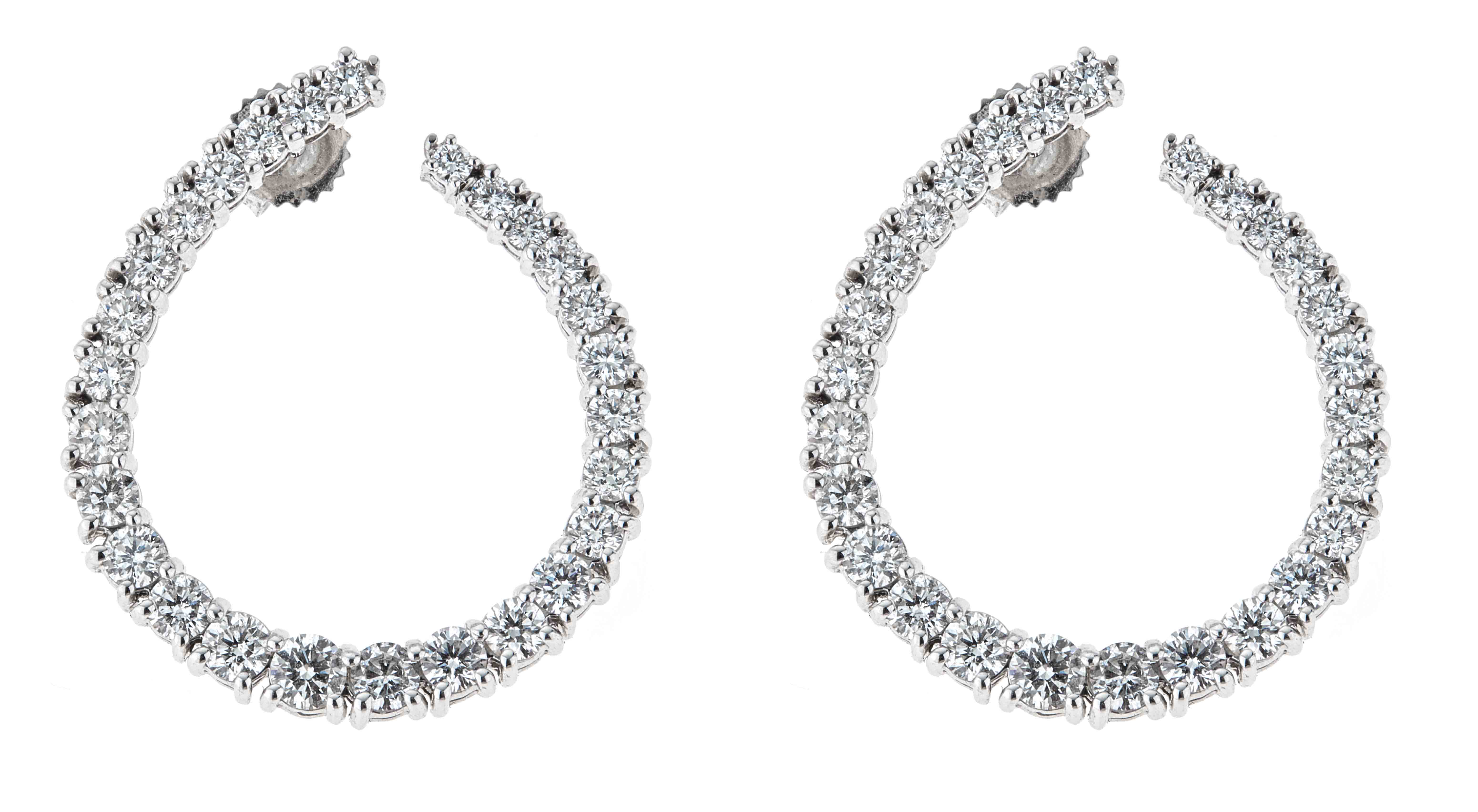 Journey Loops Diamond Hoops